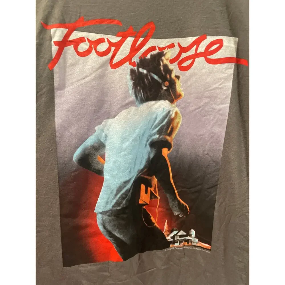 Footloose Men's 3XL Gray T-Shirt Logo Dancing Man with Headphones Short Sleeve - Picture 2 of 6